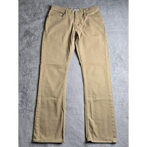 BKE Buckle Jake Straight Leg Jeans Mens 30R 30x30 Tan Khaki Comfort Stretch
